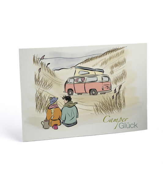 Postkarte Camperglück