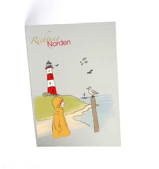 Postkarte Richtung Norden