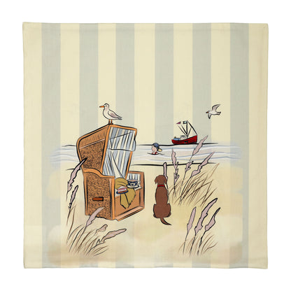 SK 5.55 Strandkorb Kissenbezug 45x45 cm