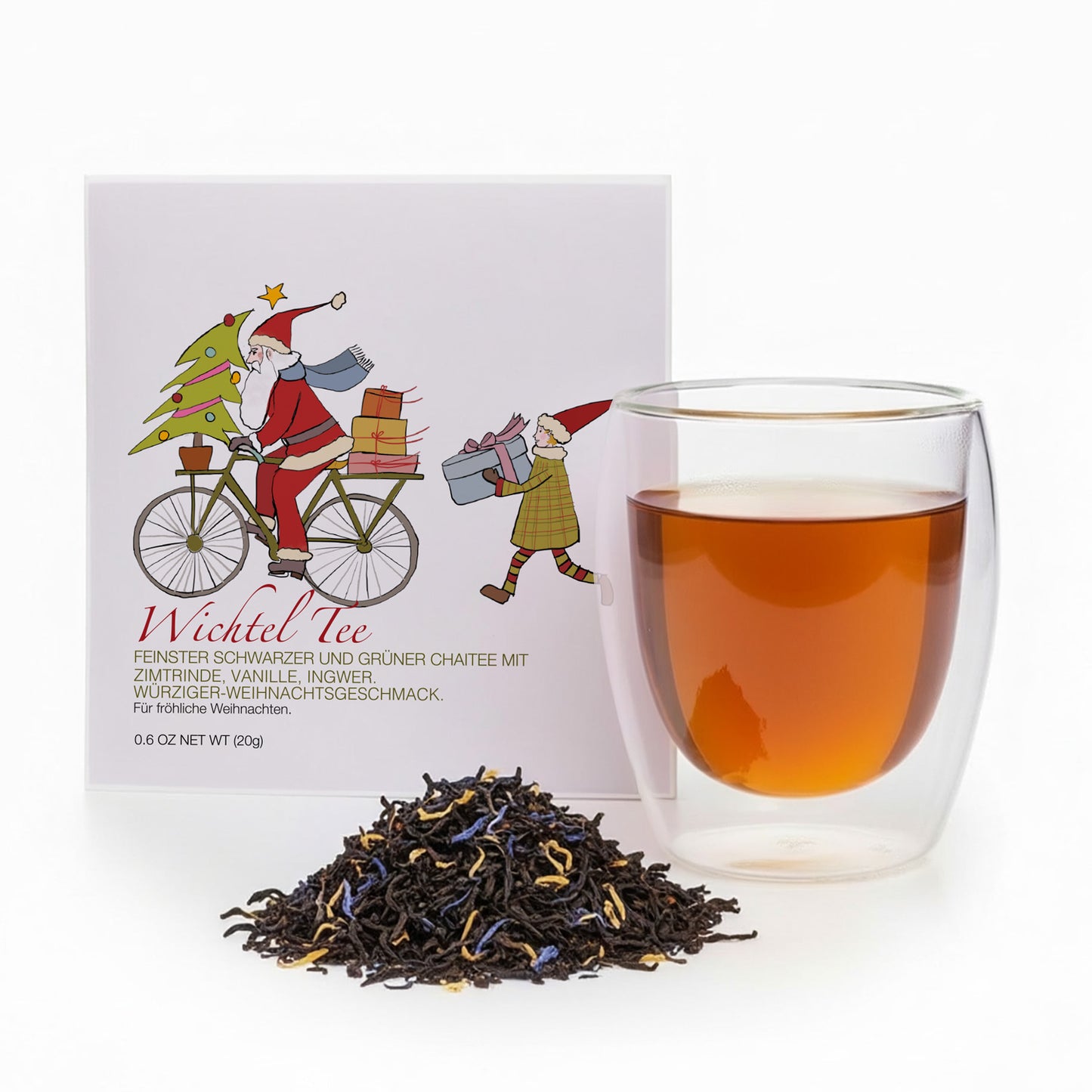 Teegeschenk Santa Bike