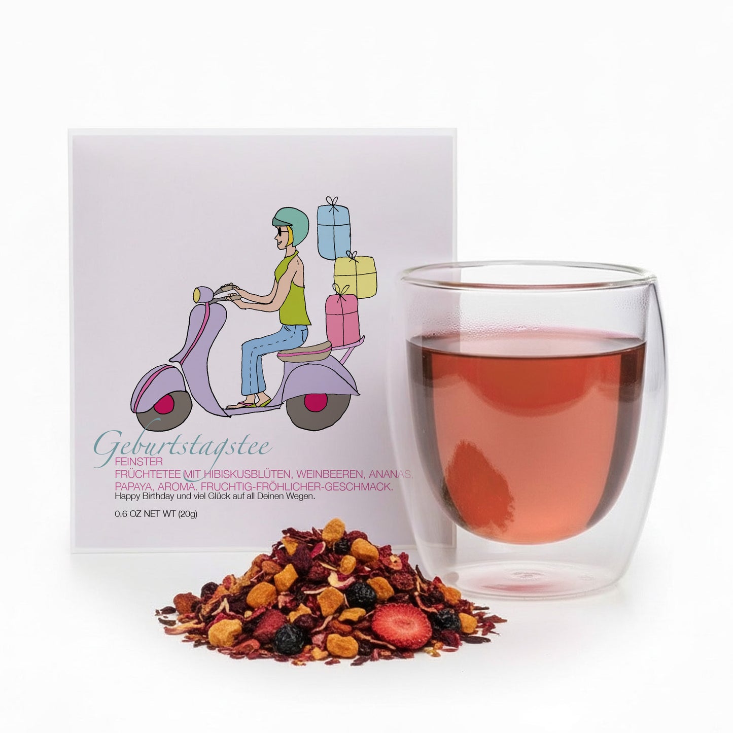 Teegeschenk Geburtstagstee Roller
