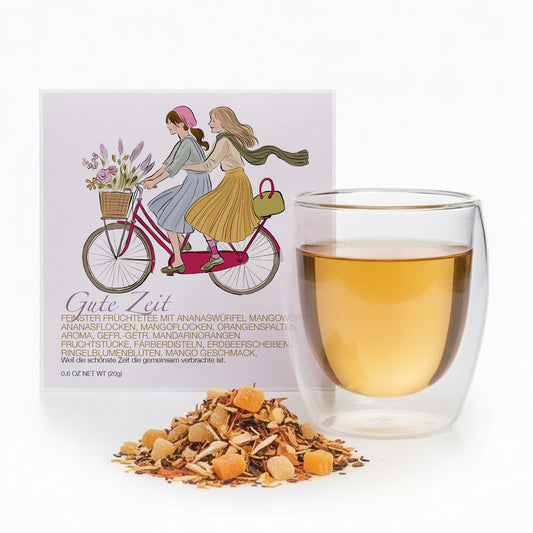 Teegeschenk Fahrrad Freundinnen