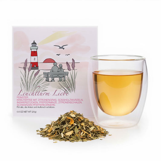 Teegeschenk Leuchtturm Liebe
