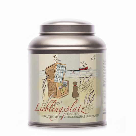 Teedose Lieblingsplatz Strandkorb