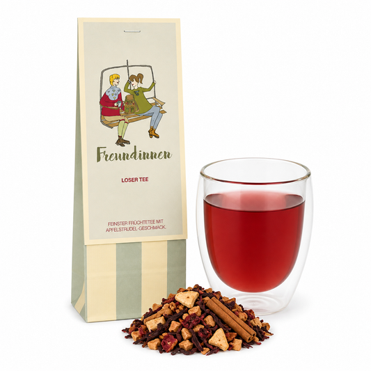 Bag of tea loose apple strudel