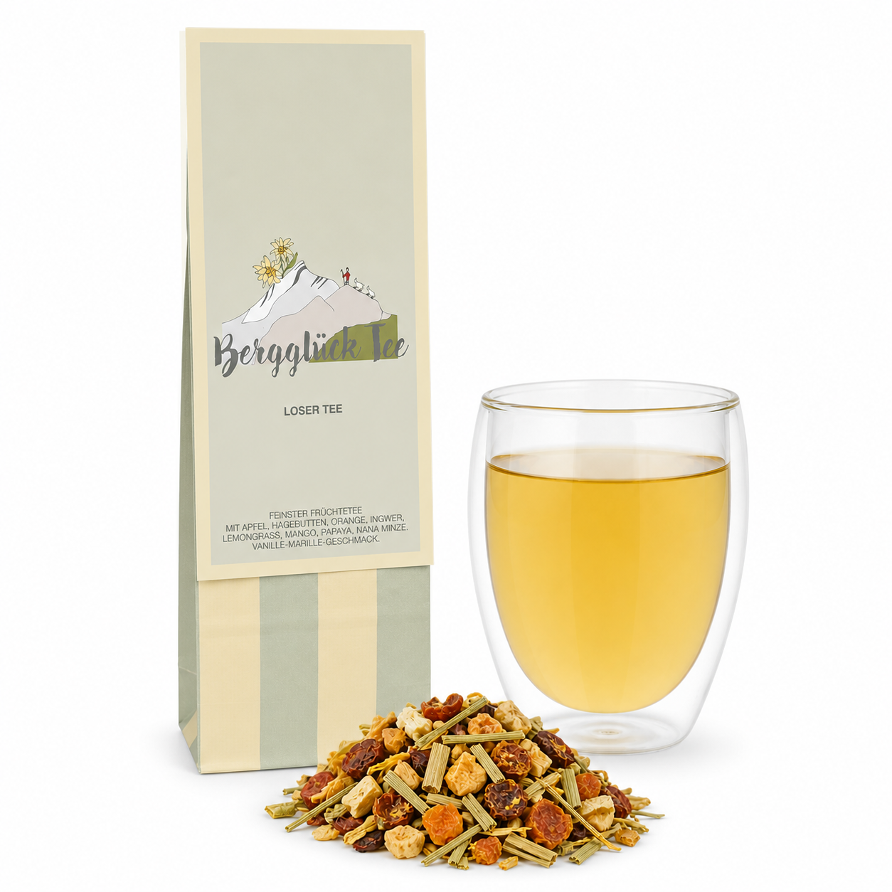 Loose apricot-vanilla tea