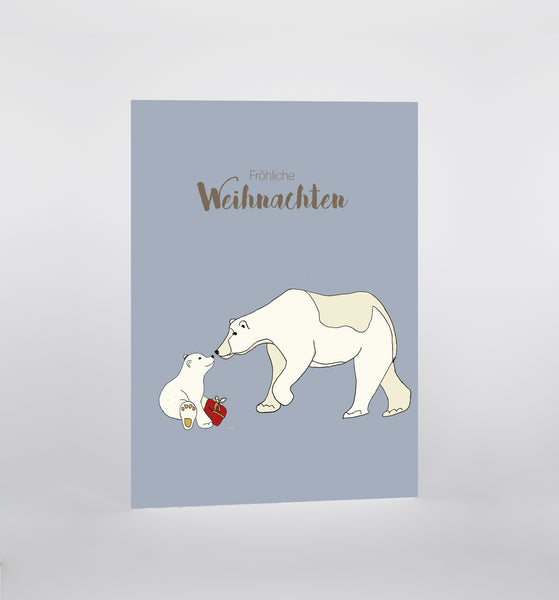 1.80 Merry Christmas Polar Bear - recycling
