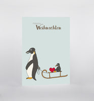 1.86 Fröhliche Weihnachten Pinguin - recycling