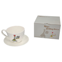 Bone china and saucer cup Lady Sophie