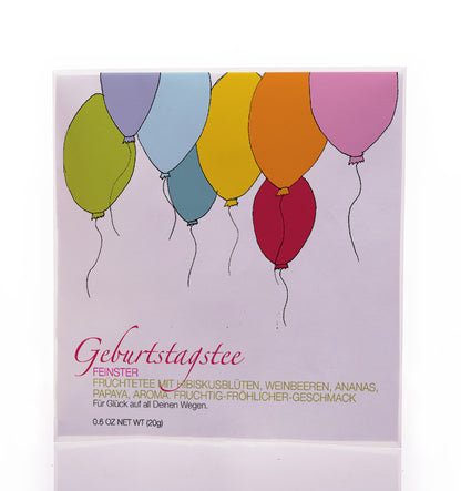 Teegeschenk Geburtstagstee Balloons