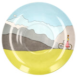 Bone china and saucer time out girl with bike 550ml